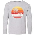 thumbnail image 3 of Inktastic Aloha Hawaii Vacation Retro Vintage Long Sleeve Youth T-Shirt, 3 of 5