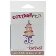CottageCutz Die -Layered Cake & Stand 1.4"X3", Pk 1, CottageCutz