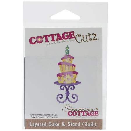 CottageCutz Die -Layered Cake & Stand 1.4"X3", Pk 1, CottageCutz