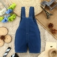 thumbnail image 2 of KIDSCOOL SPACE Baby Cute Summer Jean Overalls,Toddler Denim Cartoon 3D Animal Shortalls,18-24 Months, 2 of 5
