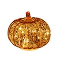 thumbnail image 2 of BiFandian Glass Pumpkin Lights Decoration, Pumpkin Table Lamps Ornament with Timer, Tabletop Pumpkin Night Lights for Halloween Thanksgiving Fall Decorations Indoor, 2 of 4