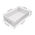 thumbnail image 3 of Miumaeov 3 Drawer Vertical File Cabinet Mobile Filing Cabinet with Lock Metal Mobile File Cabinet for Home Office, 3 of 10