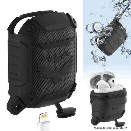 Moretek Airpods Charging Case Waterproof and Shockproof Soft Silicone Protective Cover Skin Covers Travel Charger Case