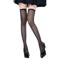 thumbnail image 2 of Sakmal Fleece Lined Black Tights Women Knee High Warm Pantyhose Soft Ladies Tight, 2 of 5