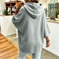 thumbnail image 5 of WULMLEO Oversized Hoodies for Women Stretch Drawstring Hooded Sweatshirts Pockets Light Green 2XL, 5 of 7