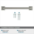 thumbnail image 4 of Amerock Ville 6-5/16 inch (160mm) Center-to-Center Satin Nickel Cabinet Pull, 10 Pack, 4 of 4