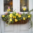 thumbnail image 5 of Artificial Flowers 5Pcs Poppies Flowers Artificial Silk Flowers for Home Office Wedding Outdoor Decor (Yellow), 5 of 5