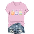 thumbnail image 3 of TaTaai Short Sleeve T Shirt for Women Easter Print Round Neck Casual Loose Fit Soft Stretchy Tee Cute Fashion Top for Spring Holiday Party Daily Casual Wear Gift, 3 of 6