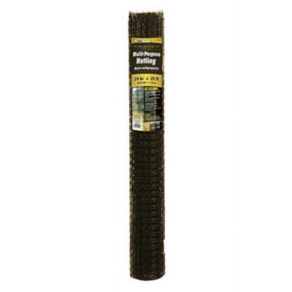 YardGard 889522A Multi-Purpose Mesh Netting, Black PVC, 2 x 25-Ft. - Quantity 1