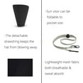 thumbnail image 4 of Women Sun Visor Hats, Wide Brim UV Protection Sun Visor Cap with Ponytail Hole & Removeable Flap Outdoor UPF 50+, 4 of 7