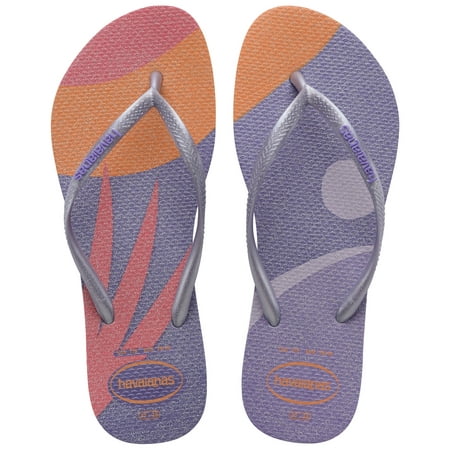 

Havaianas Women s Slim Palette Glow Flip Flop Sandals Ashley Blue Size 11/12