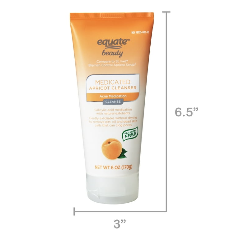 Equate Beauty Blemish Control Apricot Scrub Acne Medication 6 oz