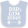thumbnail image 3 of Inktastic Daddy Gym Buddy Workout Fitness Boys or Girls Baby Bib, 3 of 4