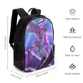 thumbnail image 6 of Hazbin Hotel Casual Backpack Shoulder Bag Daypack Computer Bag with Pocket High Capacity Schoolbag for Student College, 6 of 8