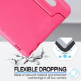 thumbnail image 2 of for Lenovo Tab M10 (3rd Gen) TB-328FU /TB-328XU(2022) 10.1" case, Shockproof, Silicone Rubber EVA Portable Handle Stand Protective Kids Cover Case for Lenovo Tab M10 FHD Gen 3 10.1", Rose, 2 of 5