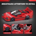 thumbnail image 3 of Car Building Kit with Display Case, Cool Collectible Model Super Race Car Building Blocks Set, 1:24 Scale Collectible Model Cars Set for Sports car Lovers 322PCS, 3 of 6