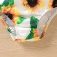 thumbnail image 6 of DHFJKG Baby Girls Swimsuit Bikini Set Kids One-Shoulder Floral Print Bathing Suit With Headband 3PCS Swimwear For 6-12M Comfy Beachwear, 6 of 7