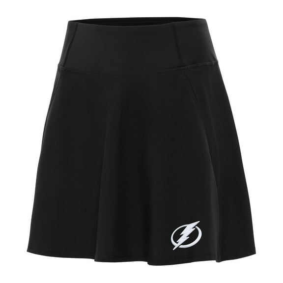 Women's Antigua Black Tampa Bay Lightning Chip Skort