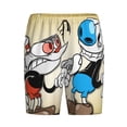 thumbnail image 4 of Cuphead Mugman Game Men's Short Pajama Pants Lightweight Daily Lounge Shorts Bottoms Sleepwear Cozy Soft Home Pajama Pants Shorts, 4 of 9