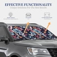thumbnail image 4 of Kll Flowers Ad Butterflies Windshield Sun Shade 2-Piece Foldable Car Front Window Sunshade For Most Sedans Suv Truck- Small, 4 of 7