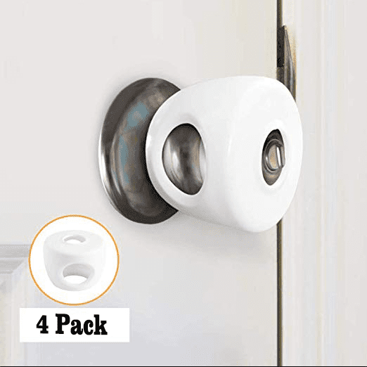 Amerteer Door Knob Safety Cover (4 Pack) Child Proof Doors Child