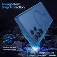 thumbnail image 6 of Matte for Samsung Galaxy S22 Ultra Case, Compatible with MagSafe, Slim Thin Magnetic Cover with Built-in Camera Lens Protector Shockproof Phone Shell (Blue), 6 of 14