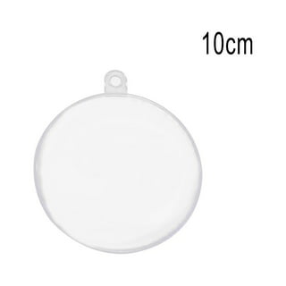 25 Pcs Clear Plastic Fillable Ornaments,Plastic Ornaments Balls,DIY Craft  Ball for Christmas, Wedding,Party,Home Decor,DIY Christmas Ornament 5  Different Sizes(5 Size, 30mm, 40mm, 50mm, 60mm,70mm) 
