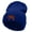 Royal, variant on Walking Elephant Embroidered 12 Inch Long Knitted Beanie - Rust OSFM