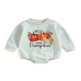 thumbnail image 1 of Halloween Bébé Fille Garçon Citrouille Imprimé Sweat-Shirt Romper Manches Longues Combinaisons Vêtements, 1 of 7