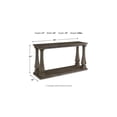 thumbnail image 7 of Bowery Hill Modern Solid Wood Console Table in Gray, 7 of 7