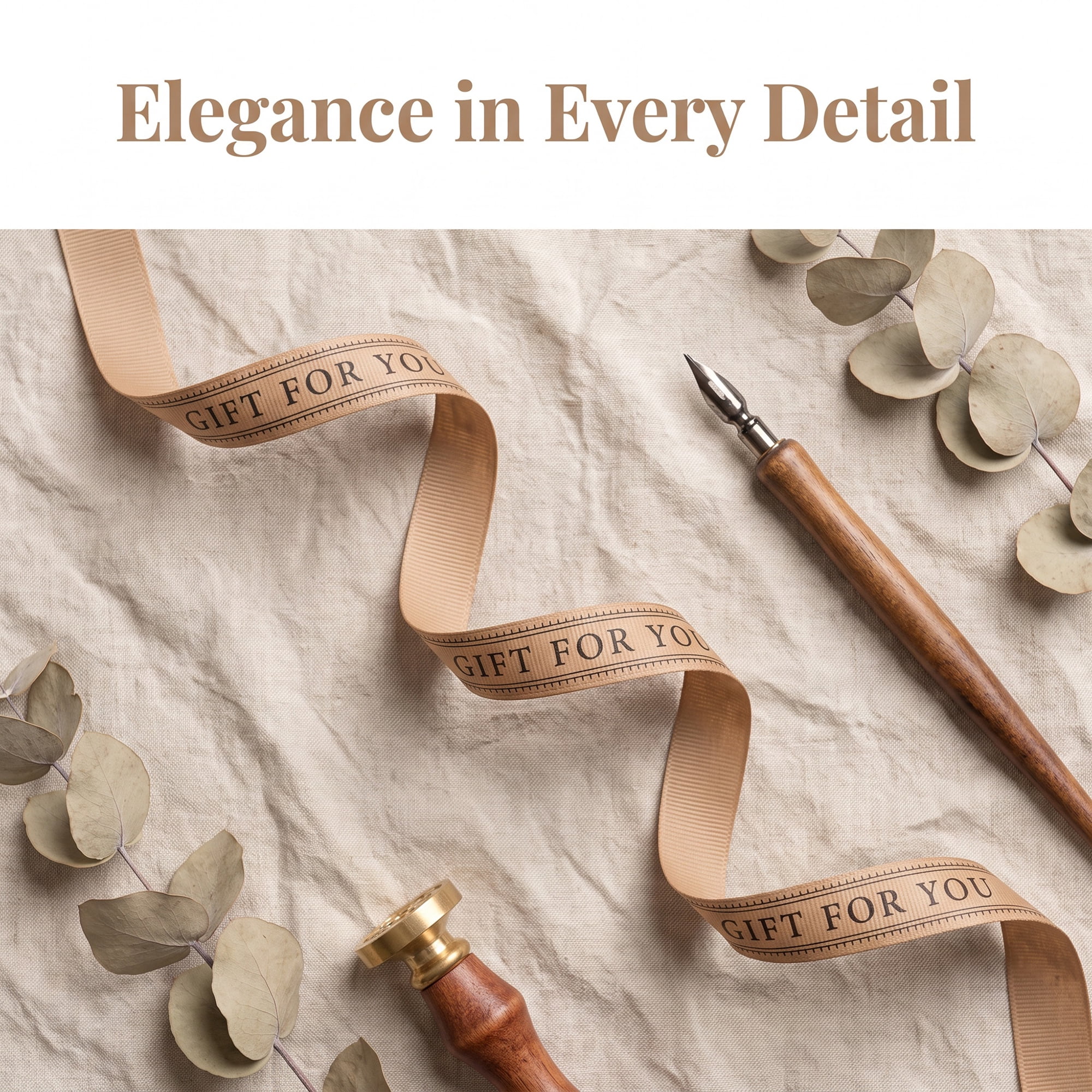 Unique Bargains Gift Wrapping Ribbon for Multi-Purpose Crafts and Creative Projects Khaki