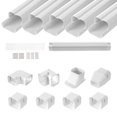 thumbnail image 1 of STAWAY Mini Split Line Set Cover 3"W x 10FT L, PVC Duct for AC, Easy Install, Paintable, Durable, Weather Resistant, Perfect for Heat Pumps, 1 of 9