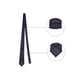 thumbnail image 2 of INSPIRE CHIC Corbata de lunares para hombres, juego de clip de corbata, gemelos y pañuelo de bolsillo para bodas de negocios en negro y púrpura, 2 of 6