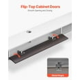 thumbnail image 2 of White Floating TV Stand 70 in, Wall Mount Media Console with Storage Cabinet & Cable Management, Modern Entertainment Center for Living Room, 2 of 10