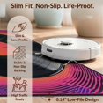 thumbnail image 6 of Design&I 8'x10' Washable Area Rug Wet Vinyl Cd Record Music Retro Groovy Swirl Border Tapete Redondo for Living Room, Family Extra Large Skid-Resistant Low Profile, 6 of 7