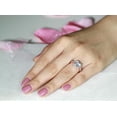 thumbnail image 4 of Forever Jewels 1.50Ct Cushion Cut Moissanite Women Infinity Engagement 14K Rose Gold Plated, 4 of 5