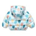 thumbnail image 3 of Gibobby Chaqueta de Forro Polar para bebés niñosNiños Niño Bebé Unisex Patchwork Primavera Invierno Lindo Abrigo Con Capucha Chaqueta Acolchada Outwear R(Azul claro, 3-4 Años), 3 of 5