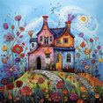 thumbnail image 1 of 5D DIY Casas Pueblo Del Arte 40x40cm, 1 of 9