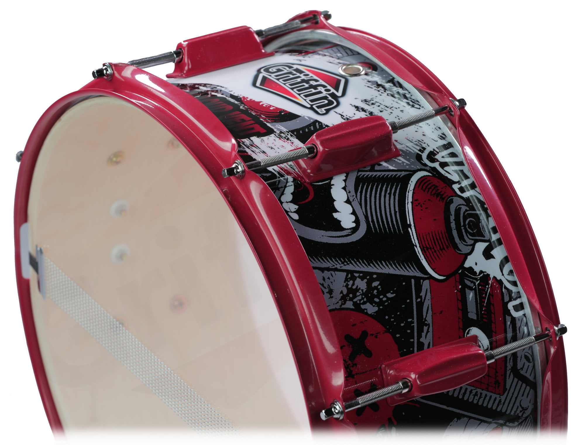 Griffin Snare Drum Birch Wood Shell 14x6.5 Percussion Music Acoustic Kit Set Key