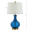 thumbnail image 4 of JONATHAN Y Lavelle 25" Glass LED Table Lamp, Cobalt Blue/Brass Gold (Set of 2), JYL1068C-SET2, 4 of 7