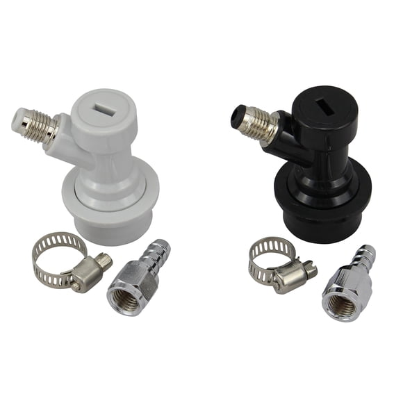 Ball Lock Cornelius Keg MFL Disconnects Set with Swivel Nut and Clamp (Both)