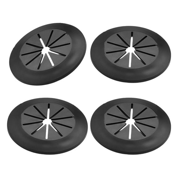 Pack Of 4 Strong PVC Cable Hole Covers Adhesive Wire Protectors Desk Cable Organizers for Cabinet Desk Cord Organizers