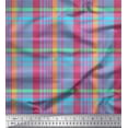 thumbnail image 1 of Soimoi Rayon Fabric Gingham Check Fabric Prints by Yard 42 Inch Wide, 1 of 3