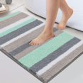 thumbnail image 2 of Alfombra De Baño, Alfombra De Baño Antideslizante, Microfibra, Lavable, Pelo Largo, Alfombra De Baño, Alfombra De Baño, 45 X 65 Cm, ​​Verde, 2 of 4