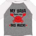 thumbnail image 4 of Inktastic Yaya Loves Me Grandson Boys or Girls Long Sleeve Baby Bodysuit, 4 of 5