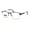 Purple Silver, variant on Rectangle Metal Half Rim Spring Hinge 3 Multi-Focal Progressive Reading Glasses Black Silver +1.5