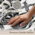 thumbnail image 6 of ODIKA 9'x12' Washable Area Rug Low Pile, Flatwoven, Coiled Snake Flat Design Crisp Edges Balanced Surface Artwork for Great Room, Indoor Concept, Large Living, 6 of 7