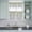 SpringGreen LightGrey, variant on 3 Piece Kitchen Curtains and Valances Set Green Eucalyptus Leaves Cafe Curtains 24 Inch Length Spring Floral Weeping Farmhouse Valance & Tier Curtain for Living Room Bedroom Window 54"x18" 27"x24"*2