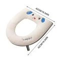 thumbnail image 5 of cpengpj Soft Foam Toilet Seat Cushion Warm Padded Cover for Round Elongated Toilets, Washable Non-Slip Bathroom Pad with Cute Embroidery, 5 of 8