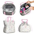 thumbnail image 2 of Pioneer Flower Drawstring Lunch Bag Women - Drawstring Lunch Bag Insulated for Work Office - Stain-Resistant Large Lunchbags for Women with Multi-Pockets, 2 of 6